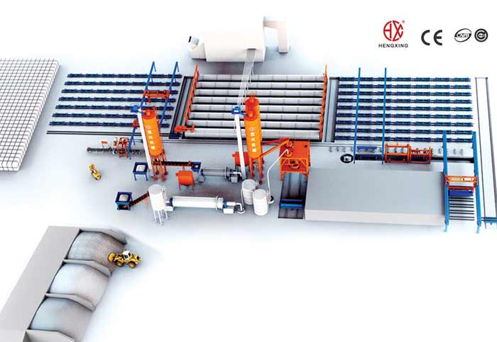 蒸(zheng)壓加氣混(hun)凝土砌塊(kuai)生産線 蒸(zhēng)壓加氣塊(kuai)設備