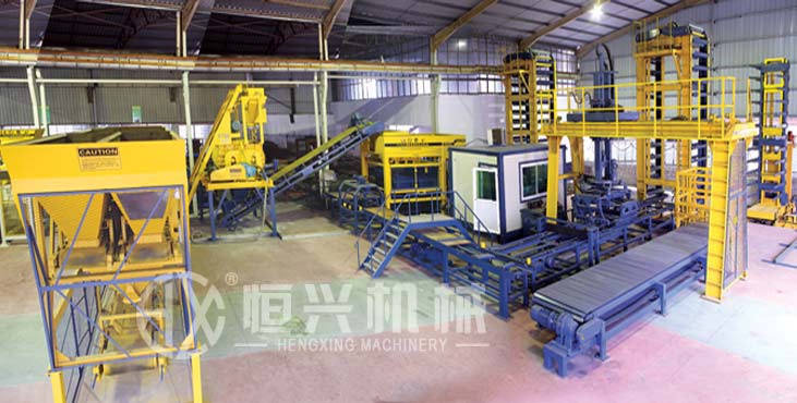 全自(zi)動砌塊(kuài)成型機(ji)生産線(xian)