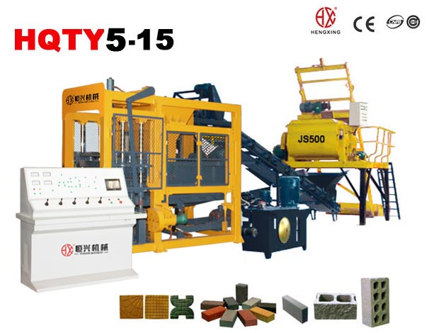 QT5-15小型空(kong)心磚機 混凝(ning)土空心砌塊(kuai)成型機